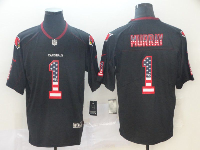 Men Arizona Cardinals #1 Murray USA Flag Fashion Black Nike Limited NFL Jerseys->oakland raiders->NFL Jersey